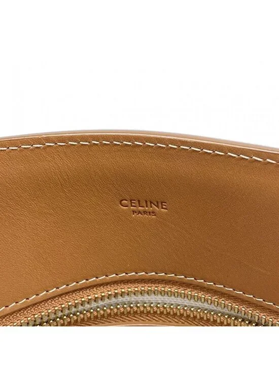 Celine Tote Vertical Cover Canvas Beige Light Brown Gold - Picture 5 of 10